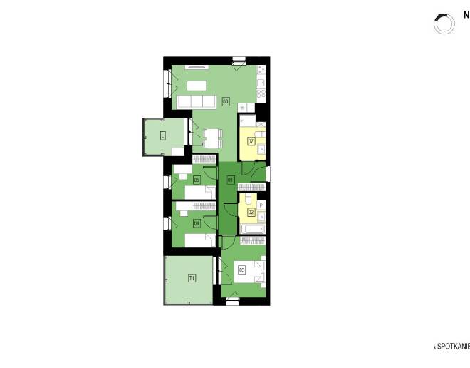 Panorama Kwiatkowskiego River - Mieszkanie A45